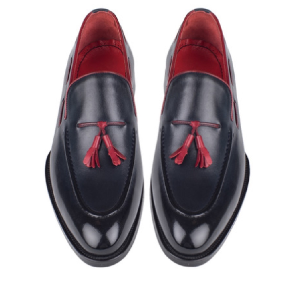 TORENTO Men's Classic Tassel Leather Loafer Shoes